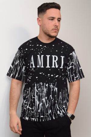T-shirt Noir Oversize – Splash Art