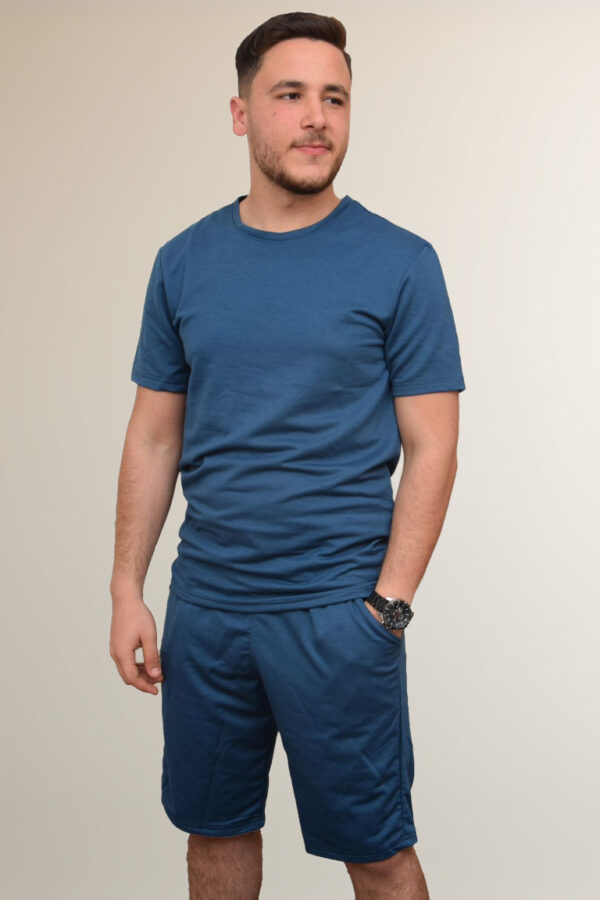 Ensemble Casual Basique – Bleu Jeans