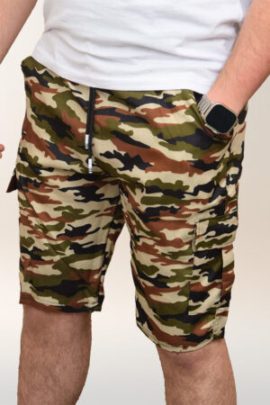 Short Cargo Camouflage – Multi Poches