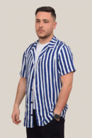 Chemise Rayée Kamraya – Bleu Marine