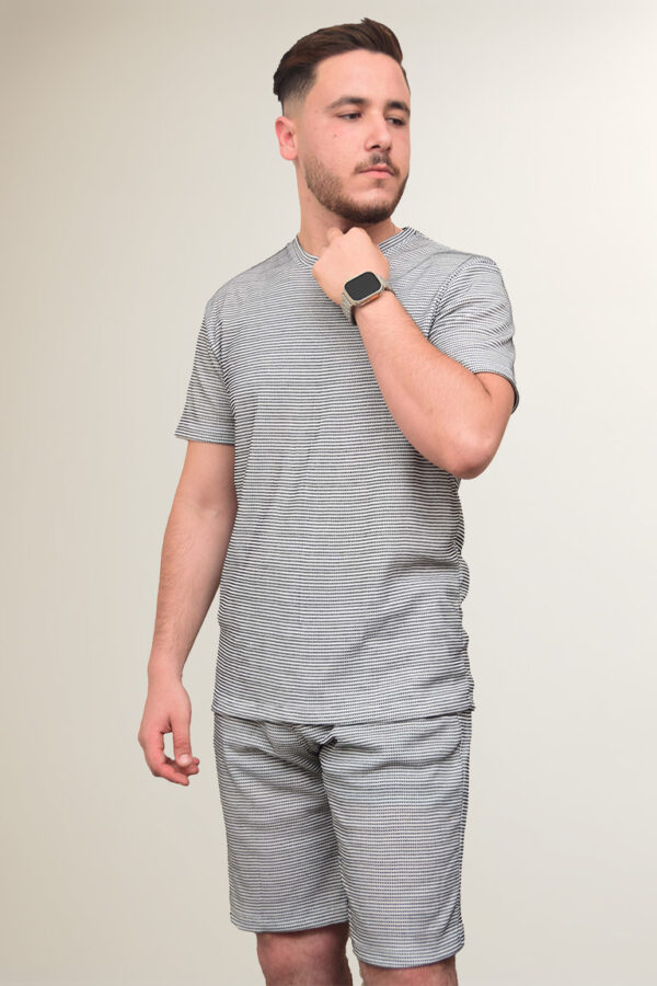 Ensemble Rayé Gris