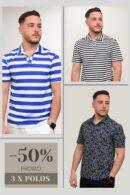 Lot de 3 Polos REF0039