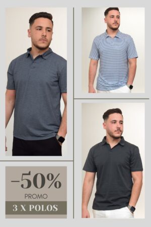 Lot de 3 Polos REF0038