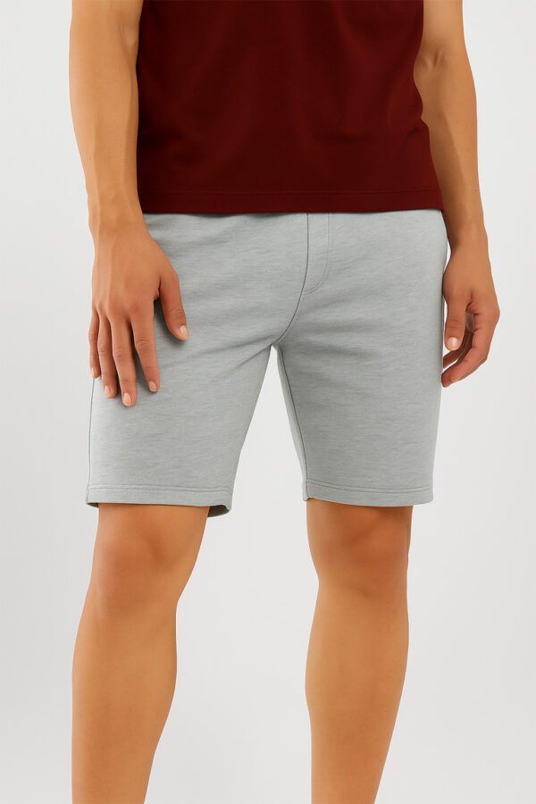 Short en Molleton – Gris Claire
