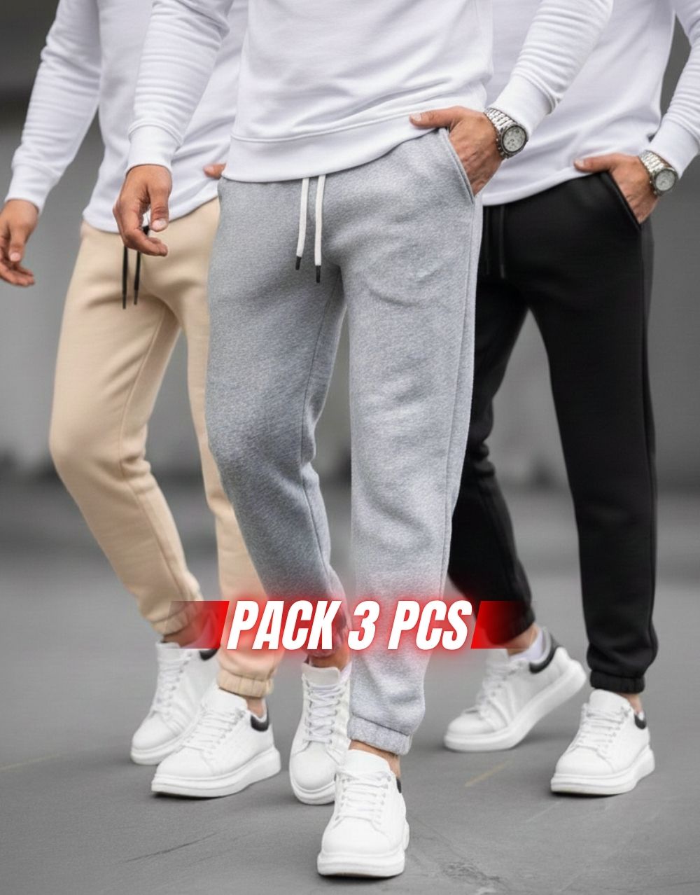 Lot de 3 Pantalons Essentiel - REF0094