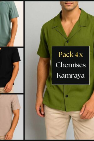 Pack 4 x Chemises Kamraya – REF0062