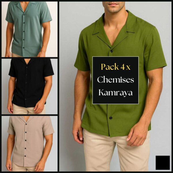 Pack 4 x Chemises Kamraya – REF0062