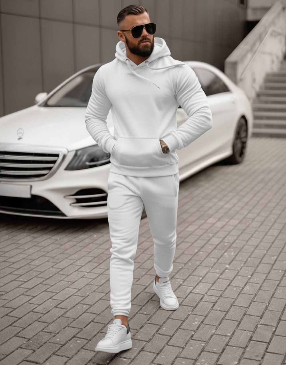 Ensemble Molleton - Blanc