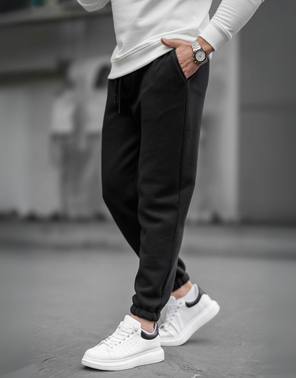 Jogging Urbain Essentiel - Noir