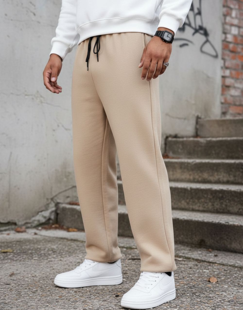 Pantalon Jogging Baggy - Beige – Image 3