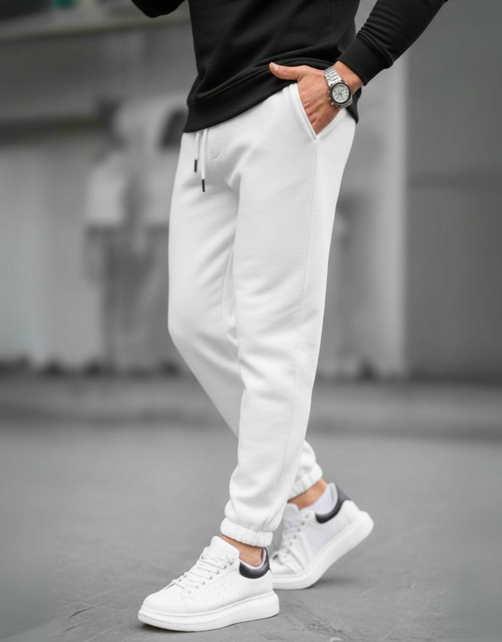 Jogging Urbain Essentiel - Blanc