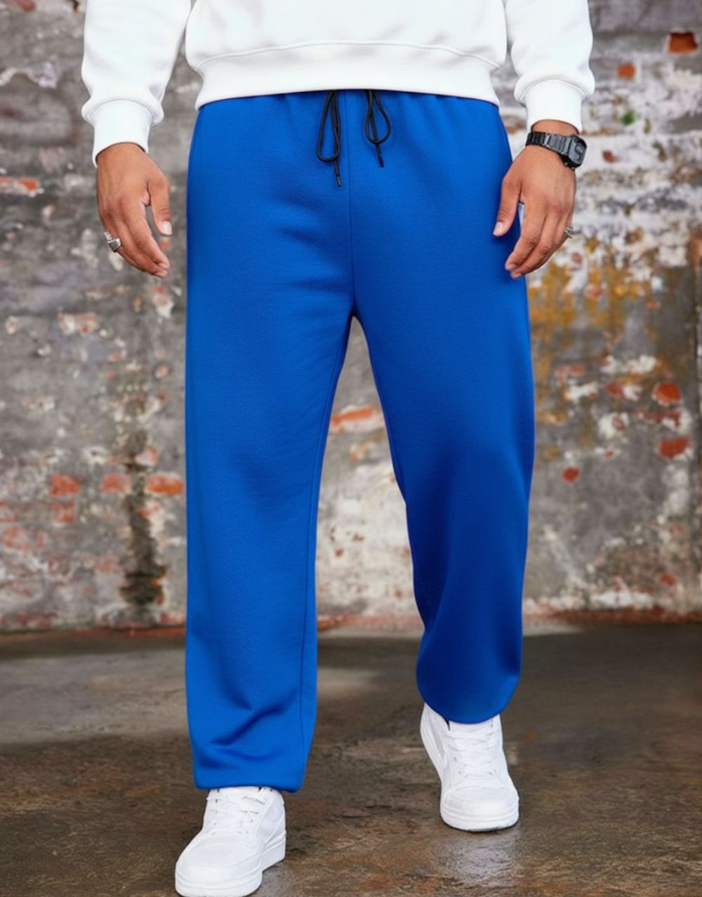 Pantalon Jogging Baggy - Bleu Roi