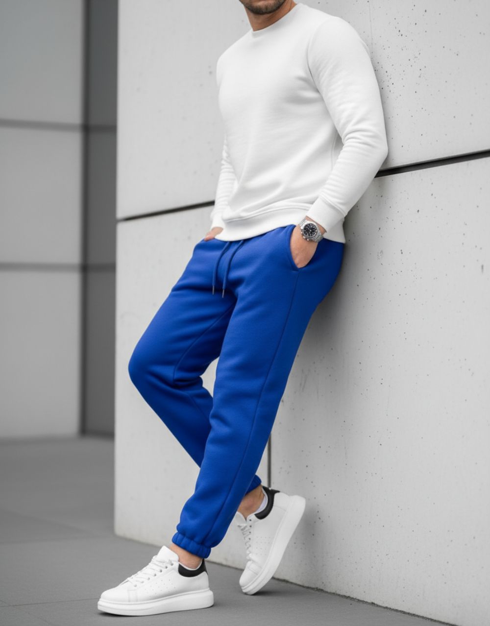 Jogging Urbain Essentiel - Bleu – Image 3