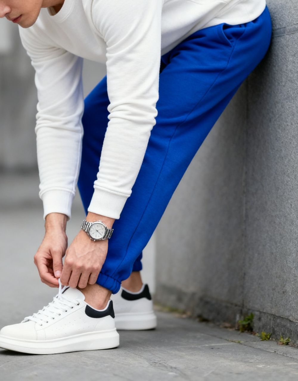 Jogging Urbain Essentiel - Bleu – Image 4