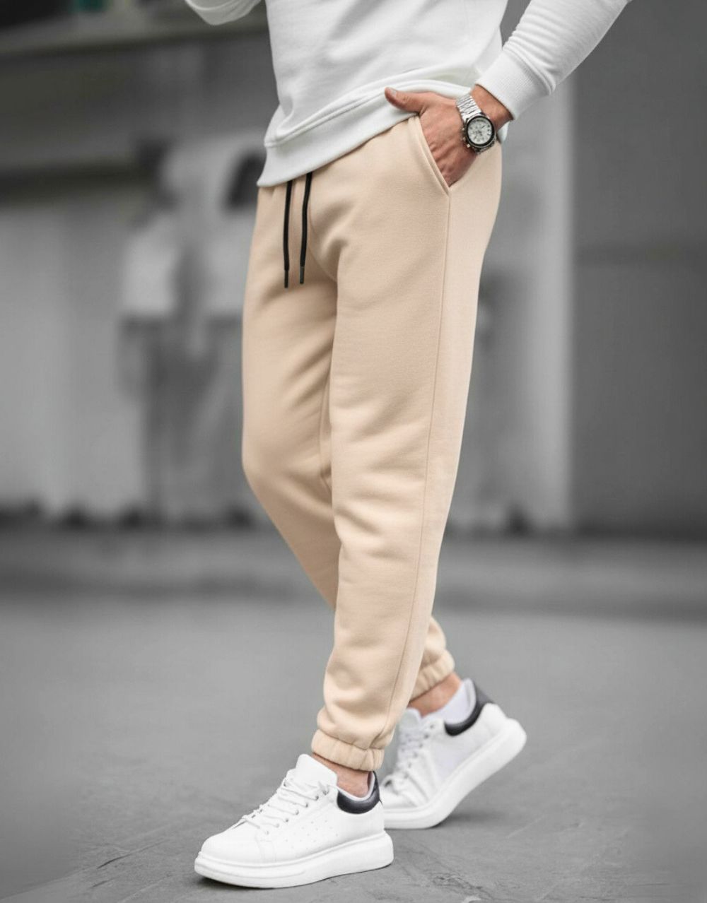 Jogging Urbain Essentiel - Beige