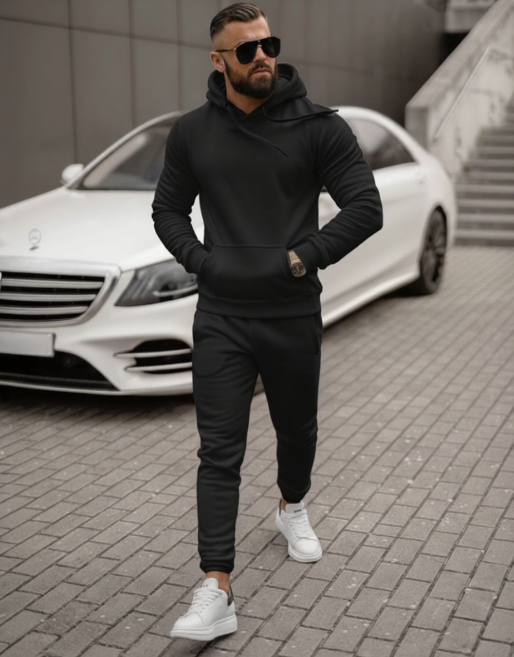 Ensemble Molleton - Noir