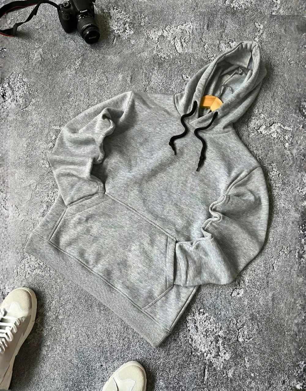 Sweat à Capuche en Molleton Doux - Gris Claire