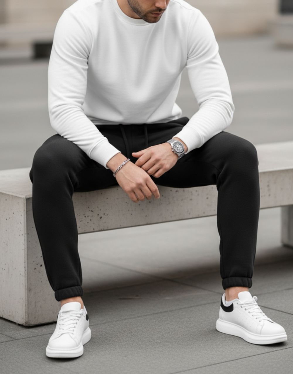 Jogging Urbain Essentiel - Noir – Image 4