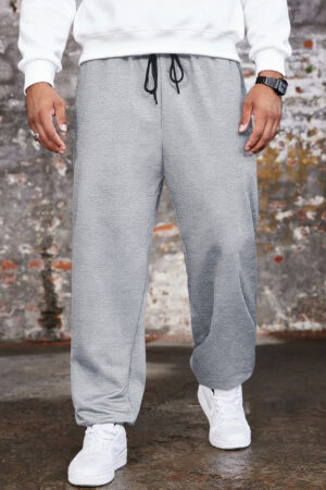 Pantalon Jogging Baggy - Gris Claire
