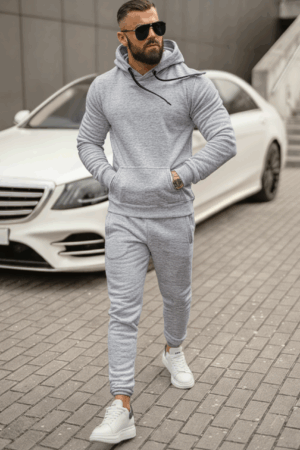 Ensemble Molleton - Gris Claire