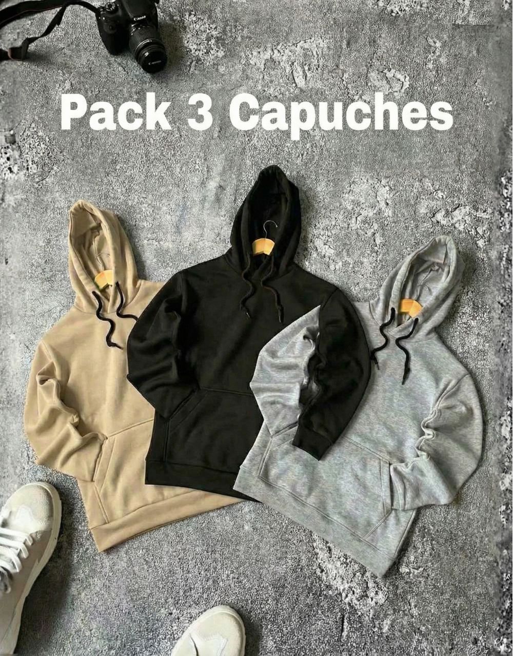 Lot de 3 Sweats à Capuches - REF0115