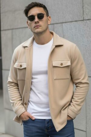 Veste Chemise Urbaine - Beige