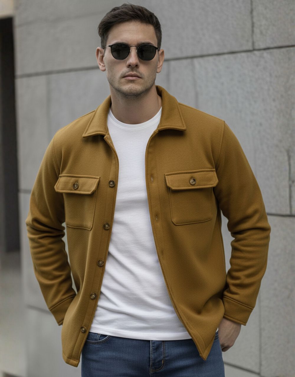 Veste Chemise Urbaine - Camel