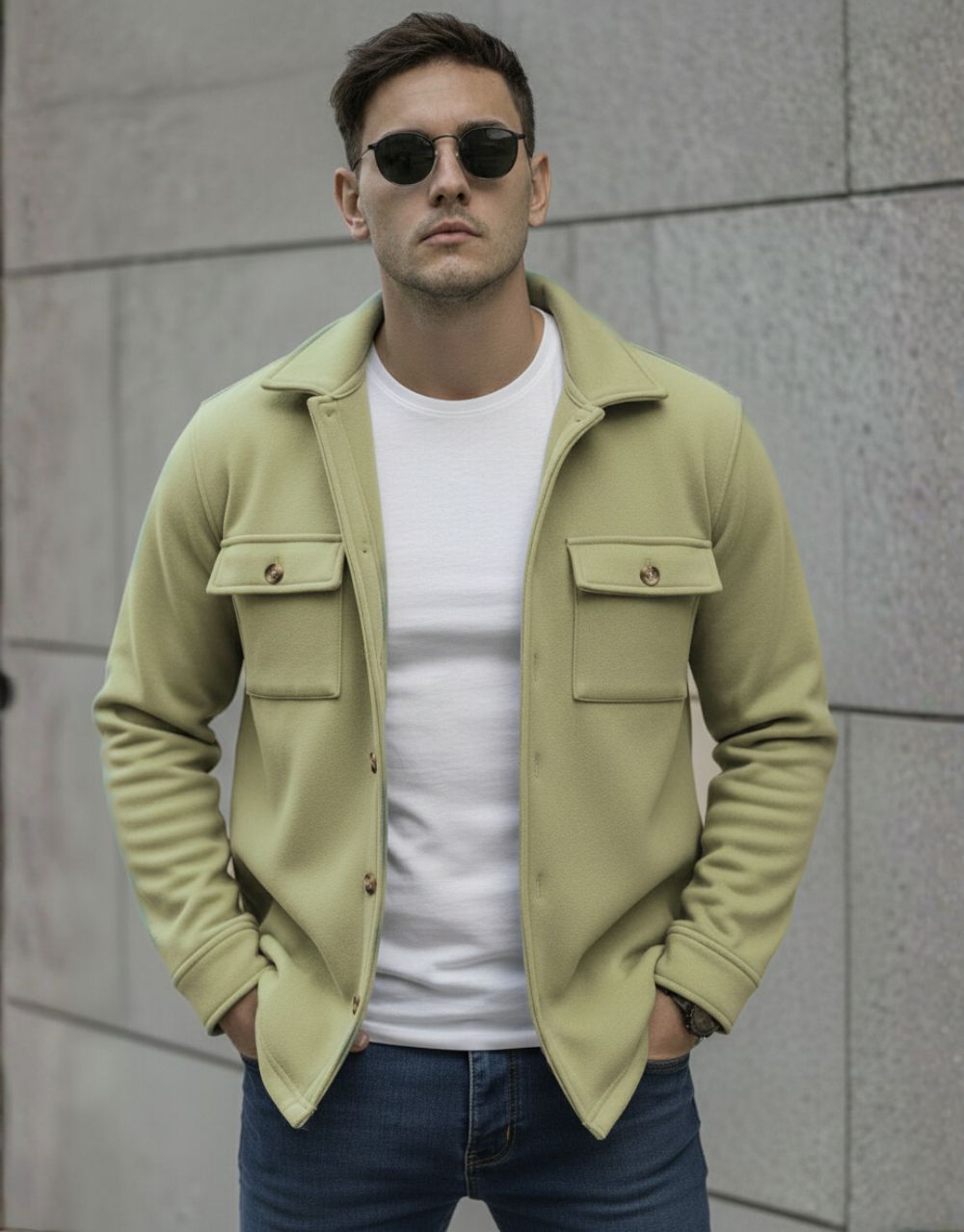 Veste Chemise Urbaine - Vert