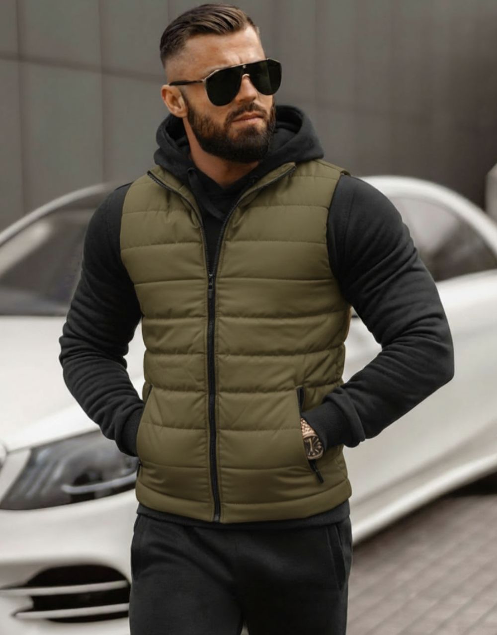 Pack Duo Style : Gilet Doudoune + Sweat à Capuche REF0134 – Image 2