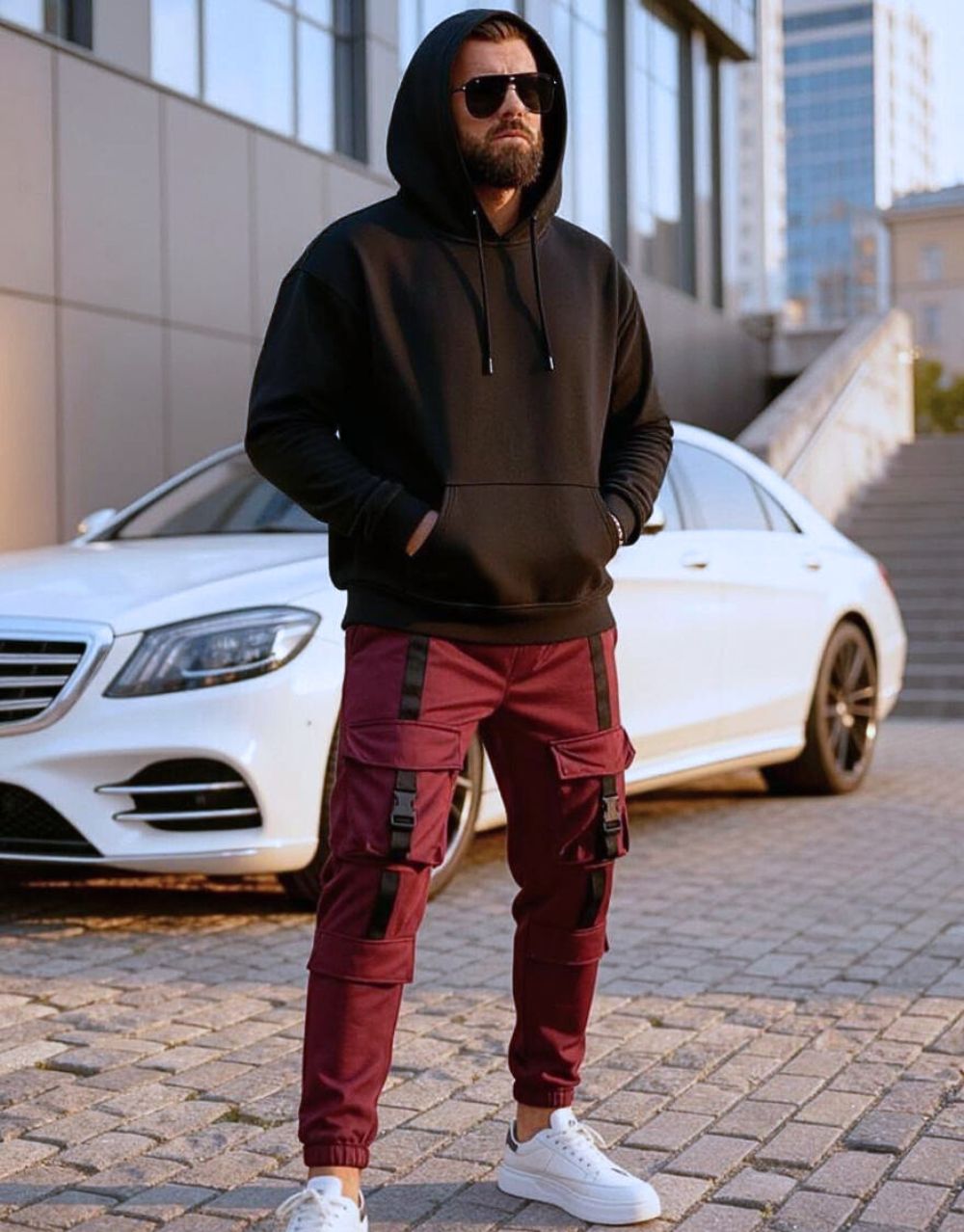 Ensemble Demi Oversize : Capuche + Cargo Ninja