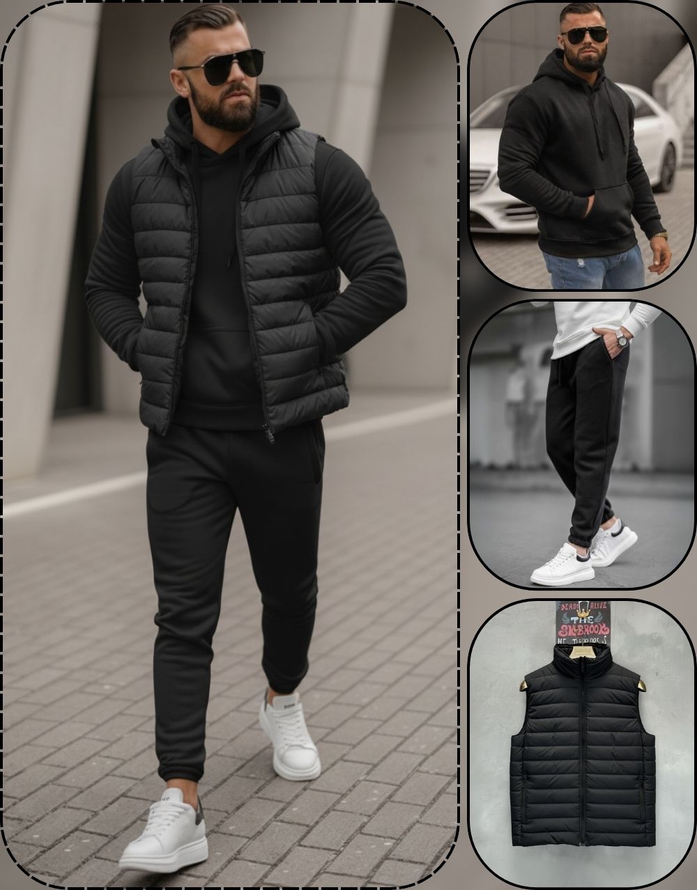 Pack Ultime 3 Pièces : Doudoune, Capuche et Jogging REF0142