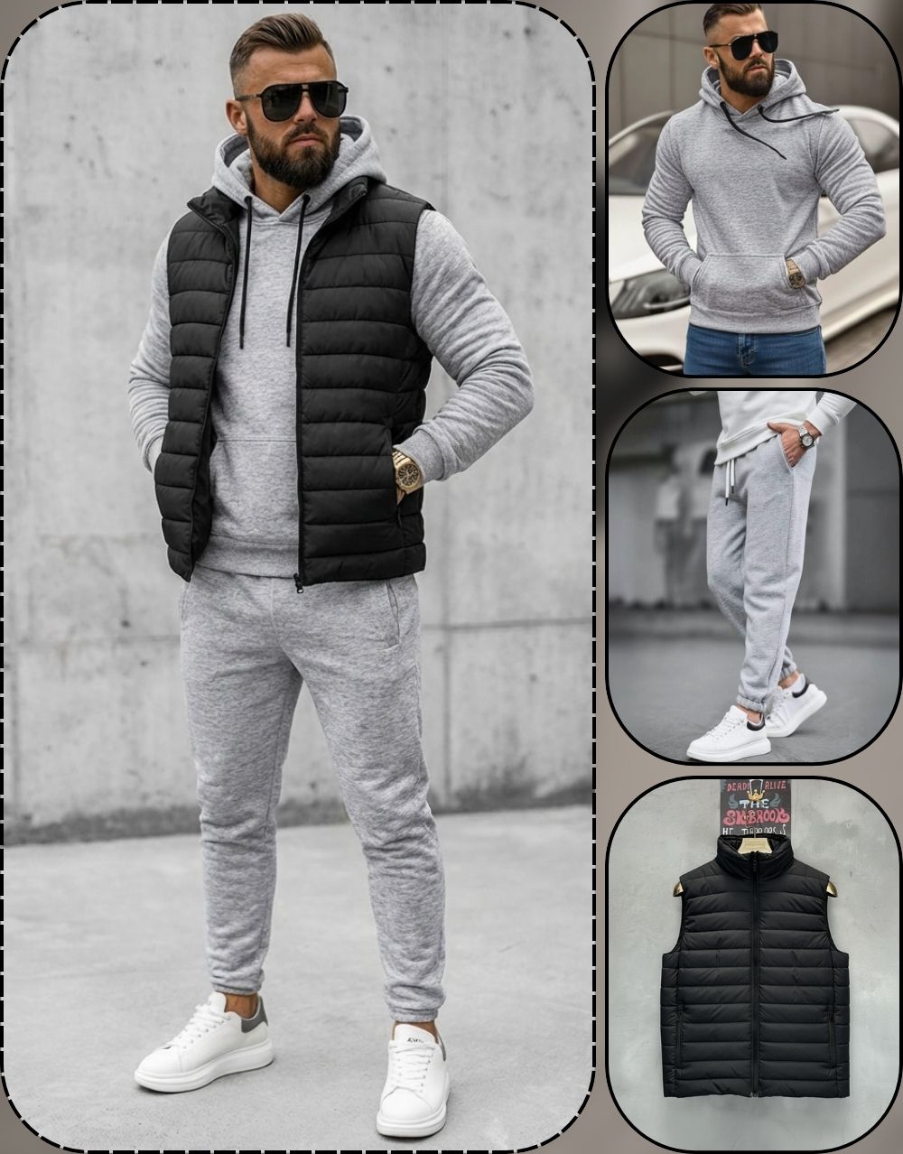 Pack Ultime 3 Pièces : Doudoune, Capuche et Jogging REF0144