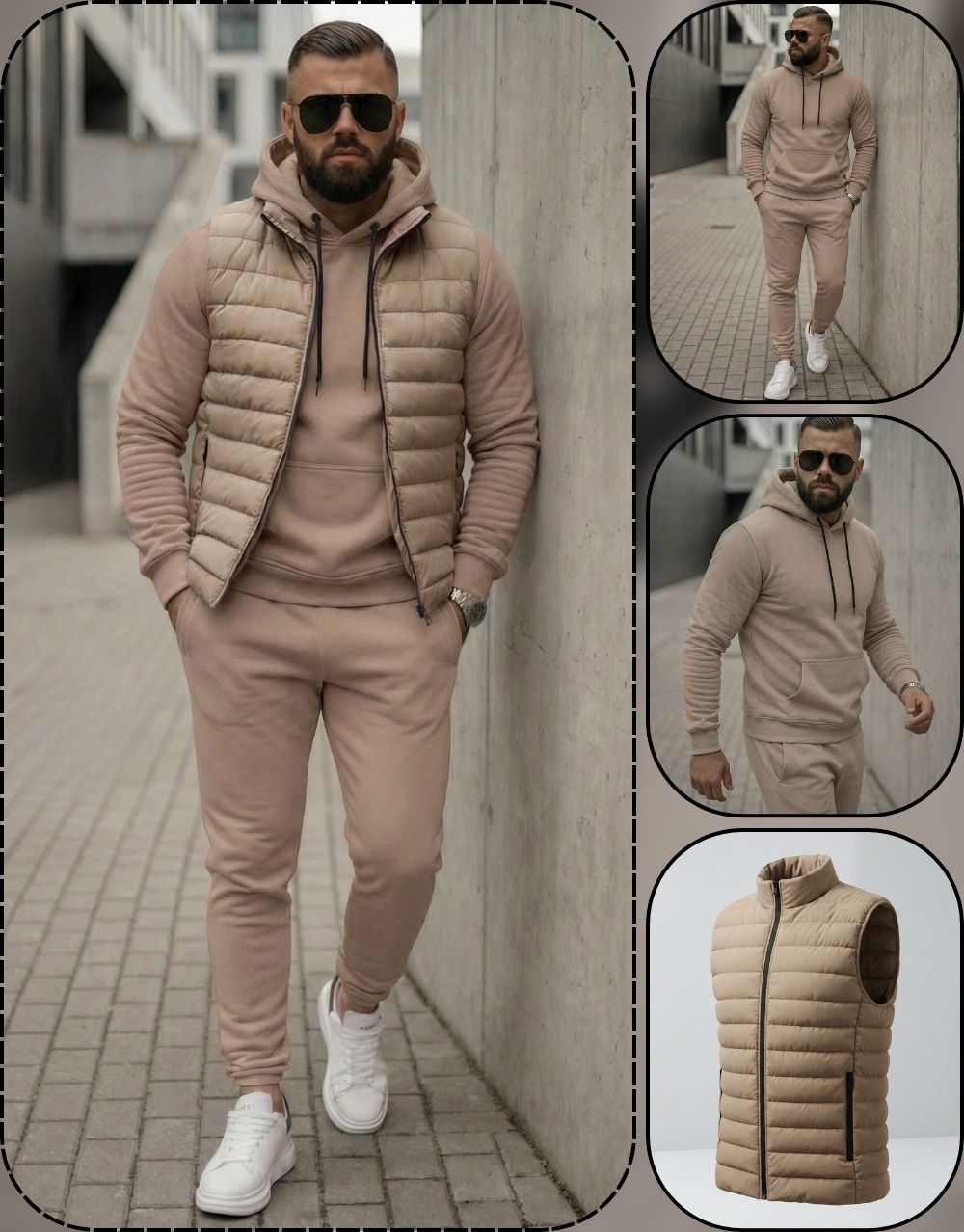 Pack Ultime 3 Pièces : Doudoune, Capuche et Jogging REF0145