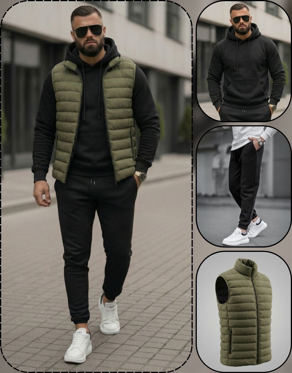 Pack Ultime 3 Pièces : Doudoune, Capuche et Jogging REF0161